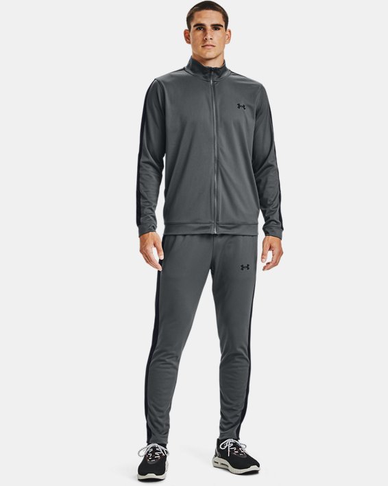 Men's UA Knit Track Suit, Gray, pdpMainDesktop image number 0